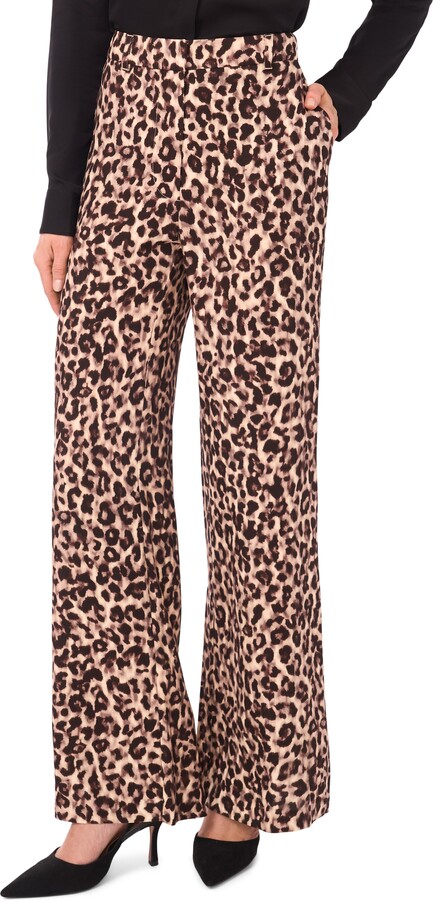 Ted Baker Leopard Print Bootcut Pants