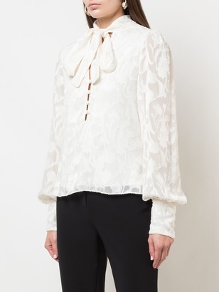 Alexis Pussybow Long-Sleeve Blouse