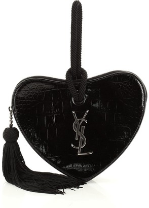 ysl heart clutch