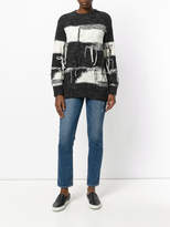 Thumbnail for your product : Sjyp stripe distressed sweater