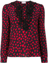 Red Valentino - blouse à coeurs 