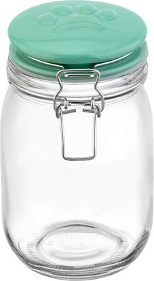 Joyful Round Glass Cookie Jar With Airtight Lids - 67 Oz Candy Jar, Dog  Treat Container, Laundry Detergent Container - Set Of 2 : Target