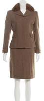 Thumbnail for your product : Akris Fur-Trimmed Skirt Suit Fur-Trimmed Skirt Suit