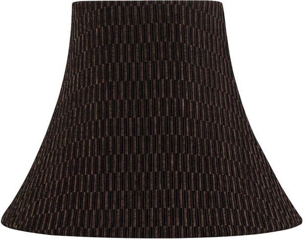 Patio Living Concepts Bahama Weave 34 in. Dark Mahogany Outdoor Table Lamp with Chile Linen Shade