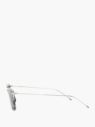 Thom Browne Tortoiseshell-acetate D-frame Sunglasses - Grey