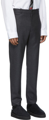 House of the Very Islands Grey Wool Trade Slim-Fit Trousers