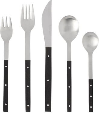 Mono Ebony & Stainless Steel Five-Pack E Cutlery Set