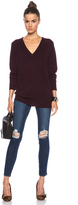 Thumbnail for your product : Equipment Asher V Neck Sweater in Cabernet
