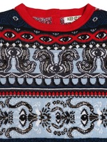 Thumbnail for your product : Kenzo Cotton Jacquard Sweater Dress