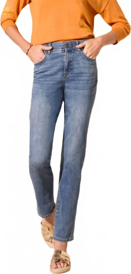 Sophia 32" Straight Leg Jeans In Dk Vintage