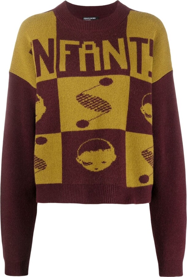 Enfants Riches Deprimes Intarsia Knit-Logo Jumper - ShopStyle Sweaters
