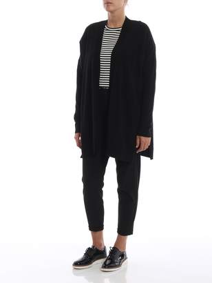 Polo Ralph Lauren Viscose And Wool Over Cardigan With Slits