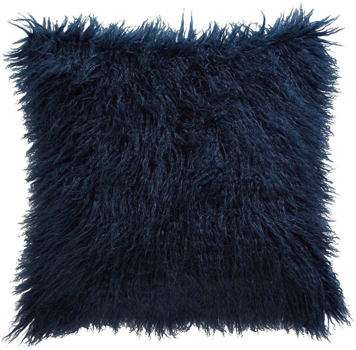 Tess Daly Faux Mongolian Midnight Cushion ShopStyle