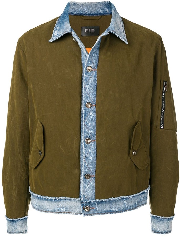 Military Denim Jacket ShopStyle
