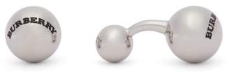 Burberry Engraved Sphere Cufflinks - Mens - Silver