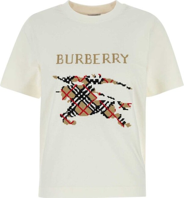 Burberry Logo Detailed Crewneck T-Shirt
