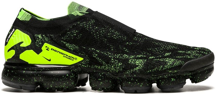 Nike x Acronym Air Vapormax Flyknit Moc 2 "Black/Volt" sneakers - ShopStyle