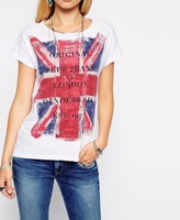 Thumbnail for your product : ChicNova The Union Jack Letter Slim Fit T-shirt