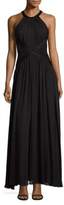 Thumbnail for your product : L'Agence Marvella Silk Halter Maxi Dress