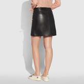 Thumbnail for your product : Coach Leather Skirt