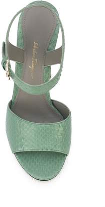 Ferragamo sculpted heel sandals