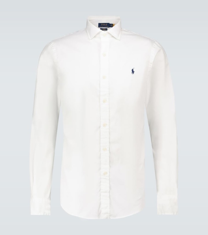 polo white dress shirt