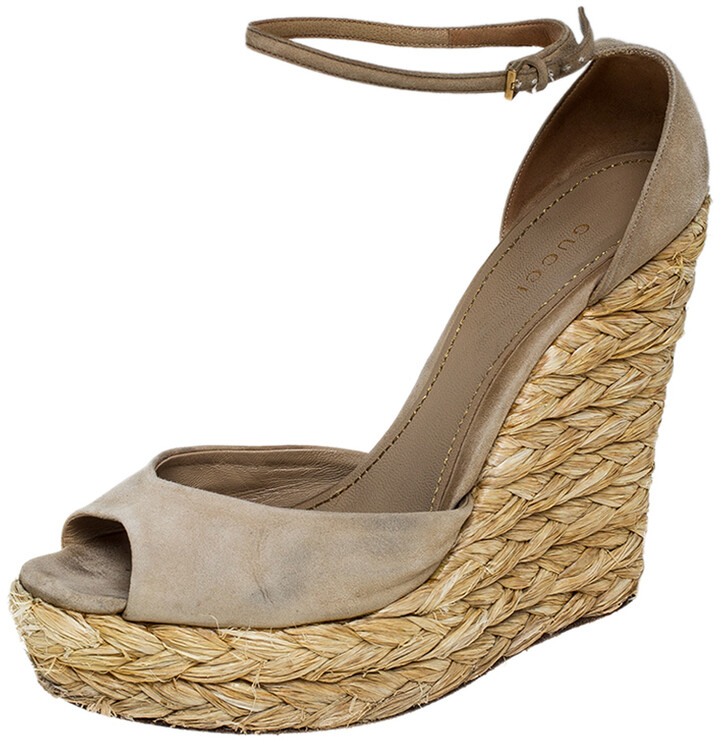 gucci raffia sandals