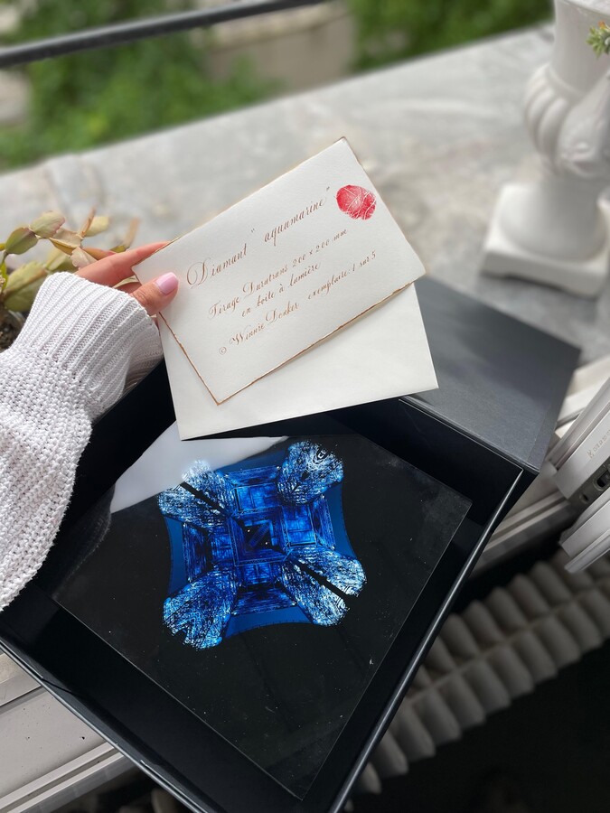 WINNIE DENKER, WINNIE DENKER - Diamond Eiffel Tower Light Box, 2024