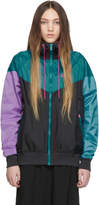 Thumbnail for your product : Nike Black and Green Sportswear Windrunner Jacket