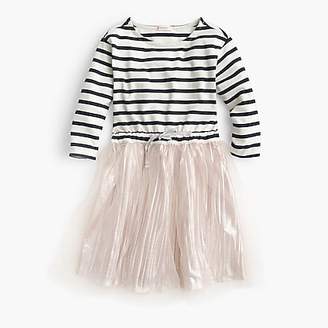 J.Crew Girls' stripe-and-shimmer dress