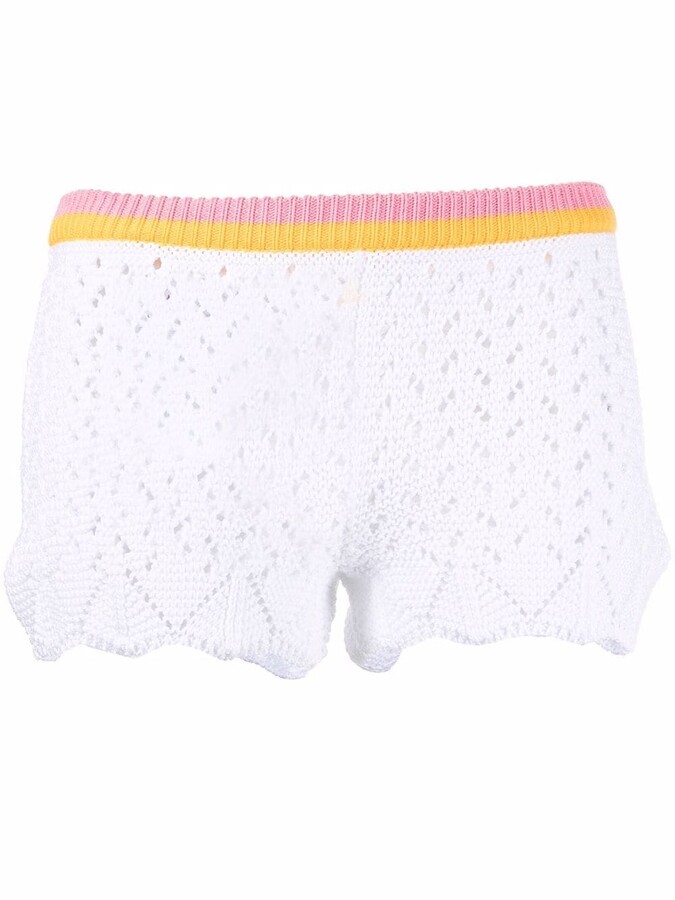 Womens Shorts Chiara Ferragni Shorts Chiara Ferragni Synthetic Contrasting Side Stripe Track-shorts Save 44% 