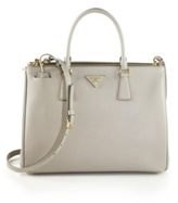 Thumbnail for your product : Prada Saffiano Medium Double Zip Top-Handle Bag