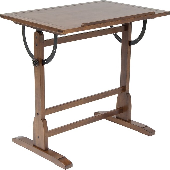 Studio Designs Solid Hard Wood Vintage Drafting Table, 36"