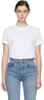 Stella McCartney - T-shirt blanc et rose Embroidered Star