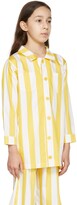 Thumbnail for your product : M’A Kids Kids Yellow & White Striped Shirt