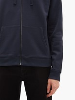 Thumbnail for your product : Valentino Logo-print Cotton Hooded Sweatshirt - Navy White