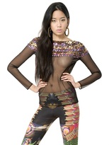 Thumbnail for your product : Manish Arora Embroidered Net Top