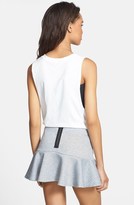 Thumbnail for your product : PPLA Quilted Drop Waist Flare Skirt (Juniors)