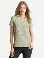 Thumbnail for your product : Banana Republic Tweed-Front Top