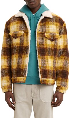 Levi's Vintage Fit Plaid Fleece Lined Trucker Jacket - ShopStyle