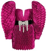 Thumbnail for your product : Raisa Vanessa Textured Lame Puff-Sleeve Mini Dress