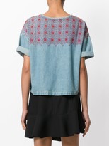Thumbnail for your product : Current/Elliott Embroidered Denim Top