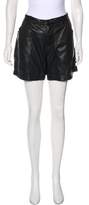 Thumbnail for your product : Skingraft Leather Mid-Rise Shorts