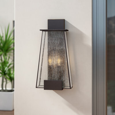 Wade Logan Beurket 2-Light Outdoor Flush Mount