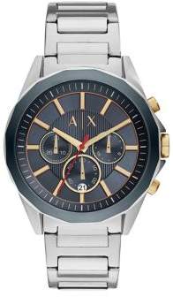 Armani Exchange Drexler Stainless Steel Chronograph Bracelet Watch