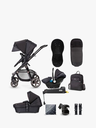 Silver Cross Special Edition Pioneer Pushchair, Carrycot & Simplicity Plus Car Seat With Base Bundle, Eclipse