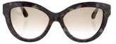 Thumbnail for your product : Valentino Printed Cat-Eye Sunglasses