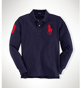 Thumbnail for your product : Ralph Lauren Childrenswear Boys' 8-20 Long Sleeve Big Pony Polo