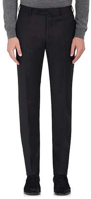 Isaia MEN'S WOOL-BLEND FLAT-FRONT TROUSERS