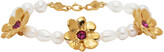 Thumbnail for your product : MONDO MONDO White & Pink Daisy Pearl Bracelet